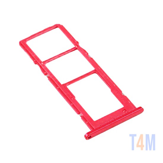 Suporte de Cartão SIM Samsung Galaxy A04s/A047 Vermelho